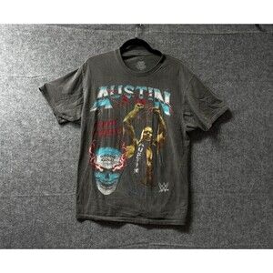 Stone Cold Steve Austin 3:16 WWE T-Shirt Men’s Large Gray Wrestling Tee